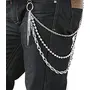 Yellow Chimes Men's Jeans Chain for Men Stainless Steel Multi-layer Jeans Chain Silver, 6 image