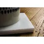 AGRA SOFT STONE CARVING PRODUCTS Marble Whote Square Tea/Coffee/Wine Etc coaster's (Set of 4), 5 image