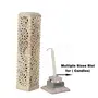 AGRA SOFT STONE CARVING PRODUCTS Handmade Carved Soapstone Marble Incense Agarbatti Stand Holer for Puja and Home/Office Decor (Design 4), 2 image