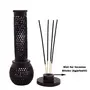 AGRA SOFT STONE CARVING PRODUCTS Handmade Black Carved Soapstone Marble Incense Agarbatti Stand Holer for Puja and Home/Office Decor (Bottle), 3 image