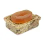 AGRA SOFT STONE CARVING PRODUCTS Natural Marble Soapstone Soap Dish Bath Accessories (Standard Size), 3 image