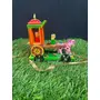 VARANASI WOODEN TOYS Handmade Wooden Horse Chariot Golu Doll (13 cm x 9 cm x 14 cm), 6 image