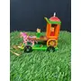 VARANASI WOODEN TOYS Handmade Wooden Horse Chariot Golu Doll (13 cm x 9 cm x 14 cm), 4 image