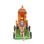 VARANASI WOODEN TOYS Handmade Wooden Horse Chariot Golu Doll (13 cm x 9 cm x 14 cm), 2 image