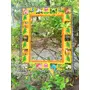 VARANASI WOODEN TOYS Wooden Mirror Frame Wall Mounting with Mirror (50.8 x 40.6 x 2.5 Centimeters), 8 image