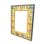 VARANASI WOODEN TOYS Wooden Mirror Frame Wall Mounting with Mirror (50.8 x 40.6 x 2.5 Centimeters), 2 image