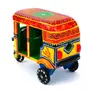 VARANASI WOODEN TOYS India Handmade Colorful Push and Pull Toys Wooden Auto Rickshaw (No Battery Required & Color May Vary), 3 image