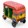 VARANASI WOODEN TOYS India Handmade Colorful Push and Pull Toys Wooden Auto Rickshaw (No Battery Needed & Color May Vary), 3 image