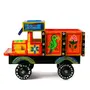 VARANASI WOODEN TOYS Wooden Handmade Multi Color Push and Pull Toys Truck Vehicle for Kids Color May Vary (H: 6.5 x L: 5 x W: 3.5 Inch), 2 image