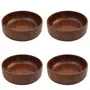 VARANASI WOODEN TOYS VARANASI WOODEN TOYS Wooden Decorative Bowl Wood Handmade Single Piece Square Platter (Brown Dimension - Length - 6 Width - 6 Height - 2 Inch Weight - 300 Grams) Set of 4