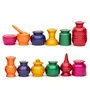 VARANASI WOODEN TOYS Traditional Handcrafted 12-Piece Wooden Kitchen Play Set for Girls & Boys (Color May Vary), 5 image