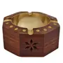 VARANASI WOODEN TOYS Handmade Wooden Hexagon Shaped Home and Office Ashtray for Cigar and Cigarettes, 2 image