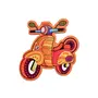 VARANASI WOODEN TOYS Scooter Fridge Magnet |Made in MDF|3 x 3 inches Size| Indian Inspired Design | Souvenir| Ideal for Gifting