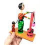 VARANASI WOODEN TOYS Wooden Story Telling - Village Lady Toy ( Available in Assorted Colours ), 4 image