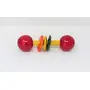 VARANASI WOODEN TOYS Wooden Rattle Handcrafted for Toddler Kids Children (Dumbell Rattle with Rings), 3 image