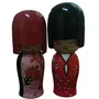 VARANASI WOODEN TOYS Channapatna Kokeshi Japanese Doll Couple, 5 image