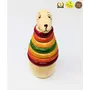 VARANASI WOODEN TOYS Stacker Toddler Educational Learning Counting Maths Construction Toy for Kids (Kangaroo), 4 image
