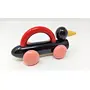 VARANASI WOODEN TOYS Wooden Roll On - Pogu Penguin Toys Show Piece Handcrafted Recreational Gift for Kids Children