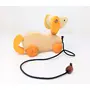 VARANASI WOODEN TOYS Wooden Pull Along Toy Encourage Walking Build Gross Motor Skills and Hand-Eye Coordination Handcrafted by Indian Artisans for Kids Toddlers (Tomy Dog), 2 image