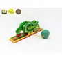 VARANASI WOODEN TOYS - The Up and Down Parrot Toy -Wooden-Handmade-Non Toxic Colors, 2 image