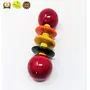 VARANASI WOODEN TOYS Wooden Rattle Handcrafted for Toddler Kids Children (Dumbell Rattle with Rings), 4 image