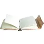 ALCRAFT Real Leather Green Stone Brown Embossed Handmade Diary with Metal Lock -Size of (H)7*(L) 5* Brown â¦, 6 image