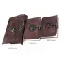ALCRAFT Real Leather Green Stone Brown Embossed Handmade Diary with Metal Lock -Size of (H)7*(L) 5* Brown â¦, 5 image
