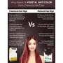 Vegetal Safe Hair Color - Burgundy 50gm - Certified Organic Chemical and Allergy Free Bio Natural Hair Color with No Ammonia Formula for Men and Women, 3 image