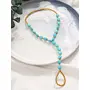 Yellow Chimes Anklets For Women Multicolor Fashionable Boho Beaded Anklet With Toe Ring Summer Beach Foot Stone Jewellery For Women and Girls, 6 image