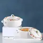 Nayasa Casserole Insulated Serving Tureen Hot Pot Thermoware with Inner Stainless Steel (White 3PC Big Set (1000+1500+2000ml)), 4 image