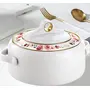 Nayasa Casserole Insulated Serving Tureen Hot Pot Thermoware with Inner Stainless Steel (White 3Pc(500ml+1000ml+1500ml)), 2 image