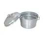Subaa Standard Anodised Aluminium Idly Maker/Satti/Steamer/Cooker 10 Idly Pot(1.2 Kg 2 Idly Plate) Export Quality Silver, 3 image