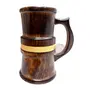 All About Wood - Hand-Crafted Wooden Drinking Beer Mug for Home-Bar/CafÃ©/Pubs/Party ( 8Inch 700 mL Mango-Wood )