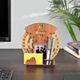 GKD Calendar to LifetimeCalendar 2023 with Desk Organizer and Photo Frame for Office Home decor corporate gifts (Dark Wood Eco Friendly)