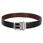 Amicraft Boy's Casual & Formal PU Leather Reversible Belt Black/Brown (Size 28-44 Cut to fit men's Belt), 3 image