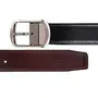 Amicraft Boy's Casual & Formal PU Leather Reversible Belt Black/Brown (Size 28-44 Cut to fit men's Belt), 4 image
