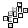 WebelKart Set of 11 Individual Photo Frame- Multiple Size (3 Units of 4x6 8 Units of 5x5 Black), 2 image