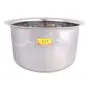 Shiv Shakti ArtsÂ® Stainless Steel Bhagoni/Tope/Patila Set with Induction Bottom Serving & Cooking Food - Heavy-22 Gauge - (Big Set of 4 Bhagoni 3800 4800 5800 & 7300 ML), 4 image