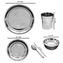 Dharam Paul Traders Stainless Steel Dinner Set for Kitchen - 20 Pieces Set., 2 image