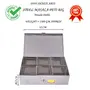 SHIV SHAKTI ARTS Stainless Steel Spice Box 6 Compartment Masala Dabba Utility Container Masala Peti (1 piece SteelLarge) W-18 cm H-6.5 cm L-26 cm, 2 image