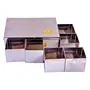 SHIV SHAKTI ARTS Stainless Steel Spice Box 6 Compartment Masala Dabba Utility Container Masala Peti (1 piece SteelLarge) W-18 cm H-6.5 cm L-26 cm, 4 image