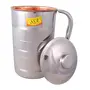 Shiv Shakti Arts Silver Touch Luxury Design Copper Steel Jug/Pitcher - (Capacity -1.5 Liter), 2 image