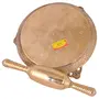 Shiv Shakti ArtsÂ® Handmade Pure Brass Chakla Belan Round Polpat-Roti Roller/Chapati maker | Rolling Pin Mughal Design (2 PieceChakla Belan set), 4 image