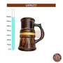All About Wood - Hand-Crafted Wooden Drinking Beer Mug for Home-Bar/CafÃ©/Pubs/Party ( 8Inch 700 mL Mango-Wood ), 3 image