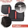 Hornbull Steve RFID Blocking Leather Wallet for Men | Vertical Credit Debit Card Holder Black Zip Around Wallet, 4 image