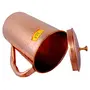 Shiv Shakti ArtsÂ® Shinee Hammer Design Copper Jug Glasses Set Antique Luxury Design - (Capacity - 1.8 Liter) - 7 Pieces Drinkware Set, 4 image