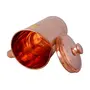 Shiv Shakti ArtsÂ® Plane Shinee Design Pure Copper Jug/Pitcher with 4 Glasses - Drinkware Set - (Capacity - 1.6 Liter) - 5 Pieces Set, 3 image