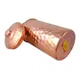 Shiv Shakti Arts Shinee Hammer Luxury Design Pure Copper Jug/Pitcher - (Capacity - 1 Liter), 5 image