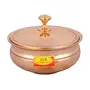 Shiv Shakti Arts Pure Bronze Kansa Handi with Spoon 900 ML - Serving Donga | Bowl | Casserole for Serving Food Tableware/Serveware - (Gold) 2 Pieces Set, 6 image