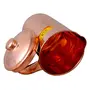 Shiv Shakti ArtsÂ® Plane Shinee Design Pure Copper Jug/Pitcher with 4 Glasses - Drinkware Set - (Capacity - 1 Liter) - 5 Pieces Set, 3 image